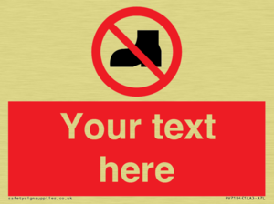 Custom No outdoor footwear